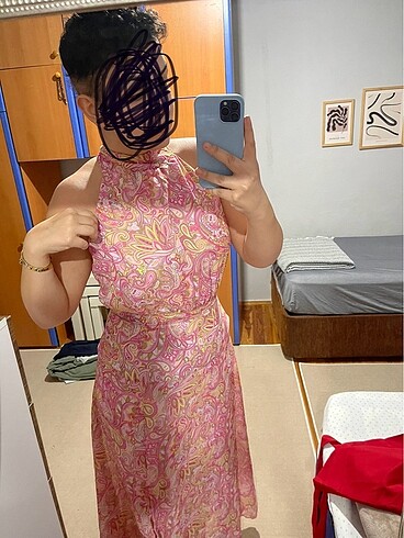 Pembe elbise - Görsel 5