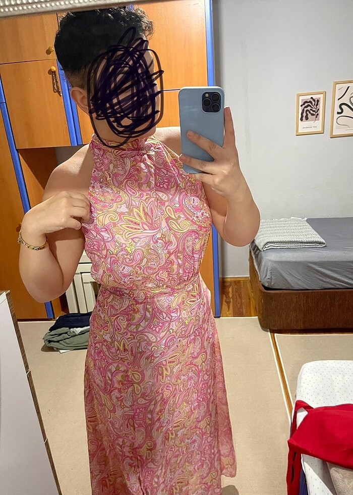 Pembe elbise - Görsel 5