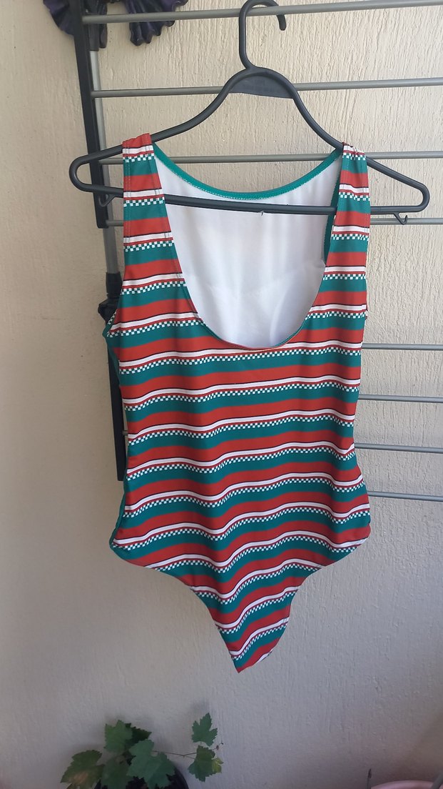 Renkli Baskılı  Bohem Kadın Mayo - Görsel 2