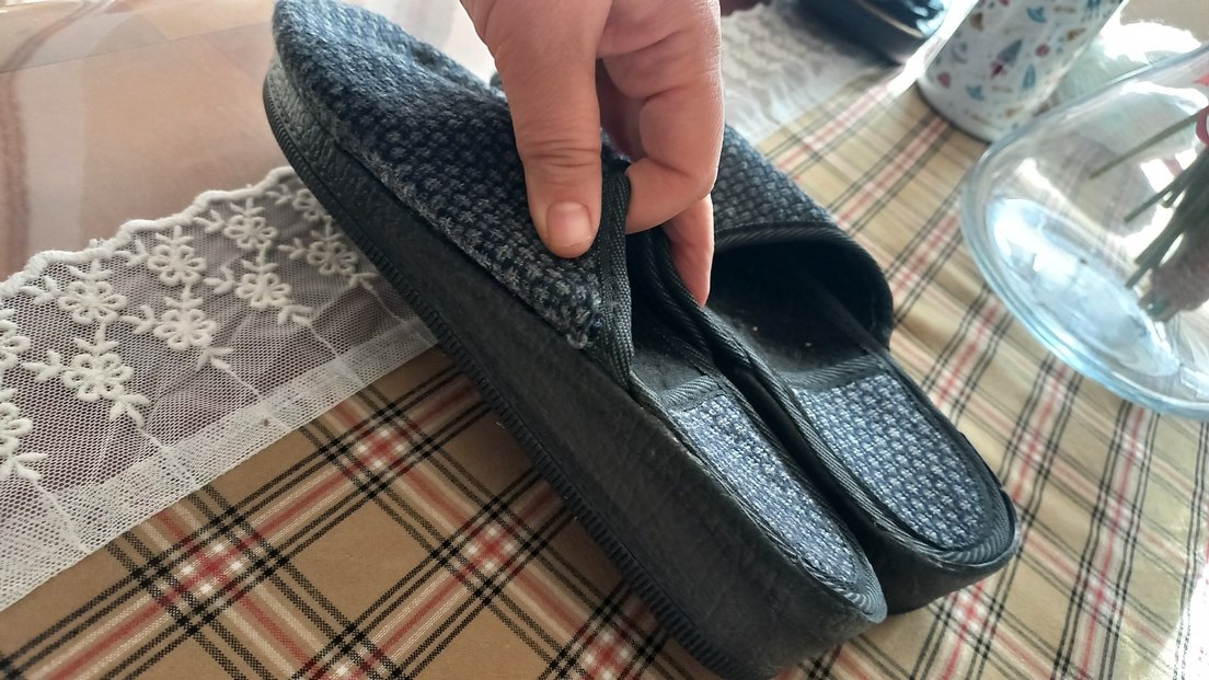 Gri Erkek Ev Terliği Tokalı - Görsel 2