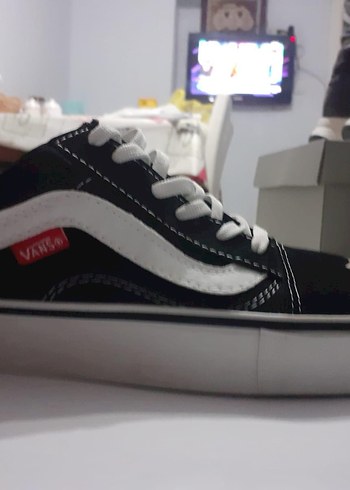 39 Beden Vans Siyah Beyaz Kadın Günlük Spor Ayakkabı