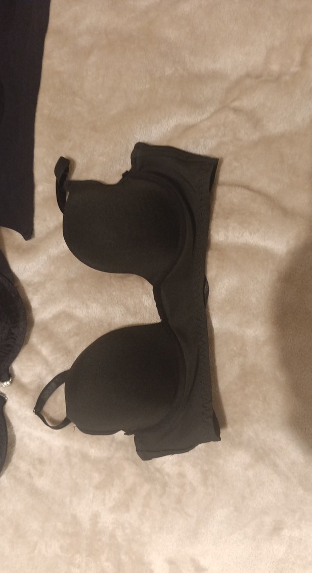 Siyah Goth Tarzı Midi Sütyen 85 C  3 adet - Görsel 4