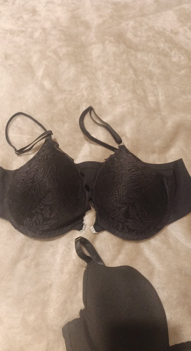 Siyah Goth Tarzı Midi Sütyen 85 C  3 adet - Görsel 2