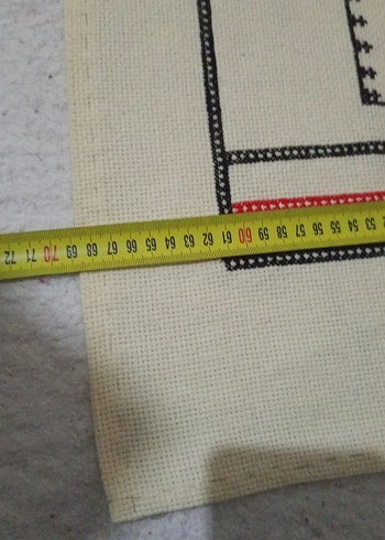 seccade Kırmızı Çiçek İşlemeli - Görsel 5