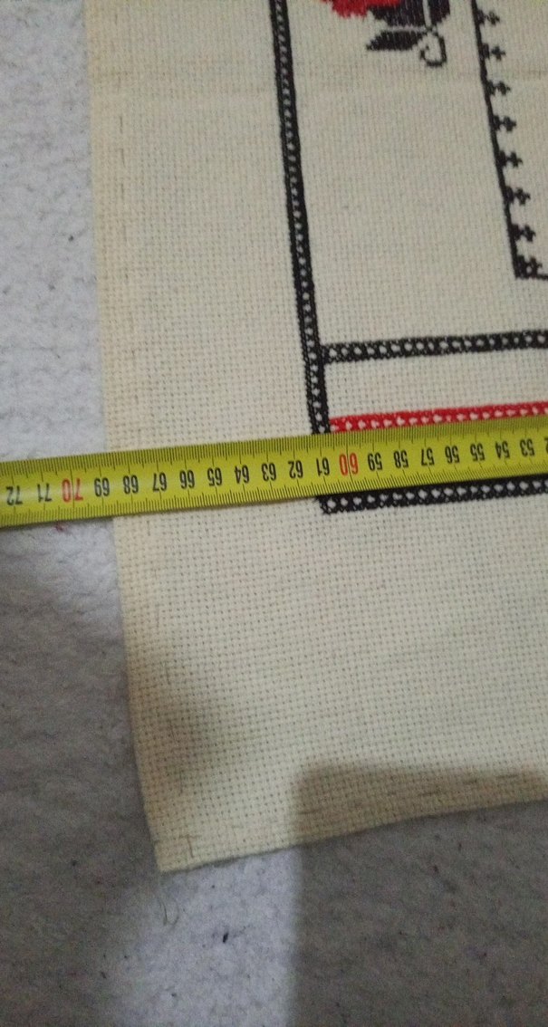 seccade Kırmızı Çiçek İşlemeli - Görsel 5