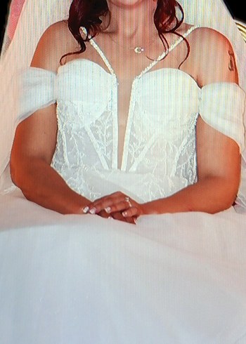 Straplez Bohem A Kesim Uzun Gelinlik yepyeni - Görsel 19