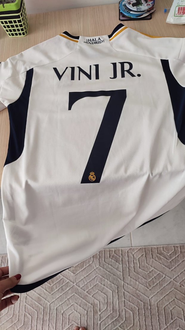 @ORJİNAL Beyaz Kısa Kollu
Vini jr real madrid  forma - Görsel 2