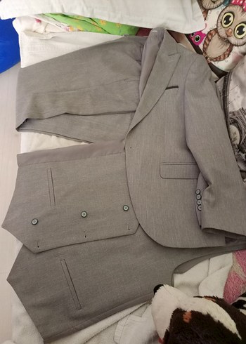 @takım elbise Düğmeli Bej Erkek Takım Elbise , damatlık - Görsel 6