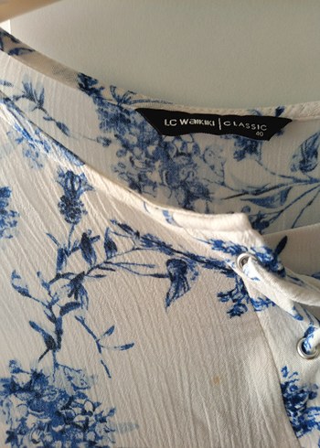 Uzun Kollu Bohem Desenli Pamuk Bluz - Görsel 6