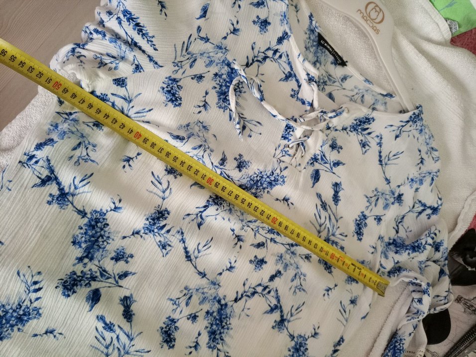 Uzun Kollu Bohem Desenli Pamuk Bluz - Görsel 5