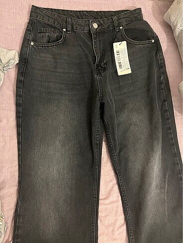 40 Beden gri Renk milla gri straight jean