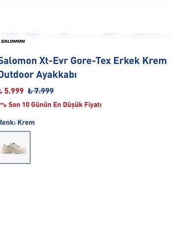 Salomon Xt-Evr Gore-Tex Erkek Outdoor Ayakkabı - Görsel 3