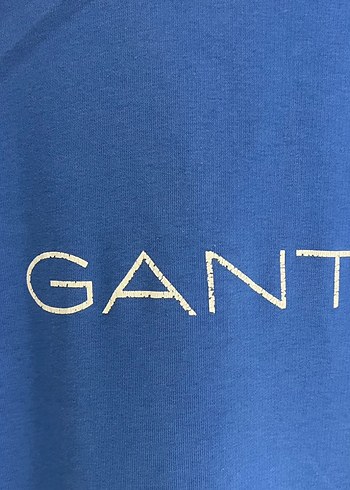 GANT Erkek Mavi Kapüşonlu Sweatshirt - Görsel 2