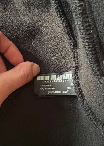 Siyah Erkek Çocuk Kapüşonlu Peluş Ceket - Görsel 4