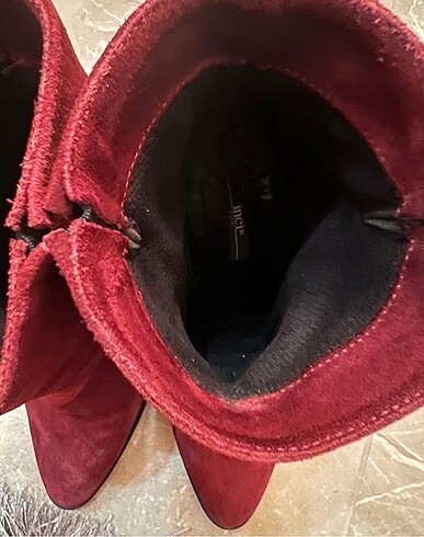 37 Beden bordo Renk Gercek süet