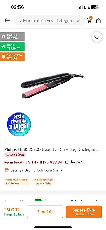 Philips düzleştirici
