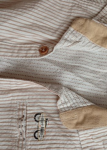 Erkek Çocuk Kısa Kollu Düğmeli Gömlek - Görsel 3