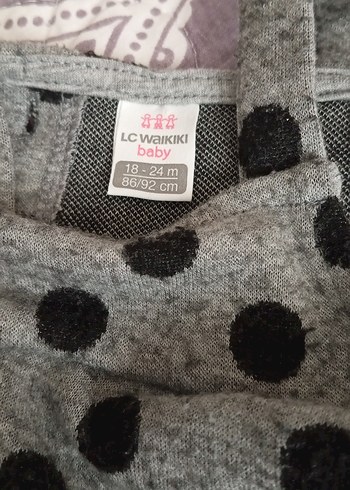 Puantiye Desenli Kız Çocuk Tulum - Görsel 3