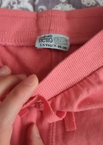 Kızlar için Pembe Rahat Eşofman Altı - Görsel 2