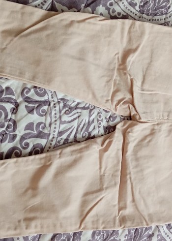 Bej Pamuklu Düğmeli Erkek Çocuk Pantolonu - Görsel 2