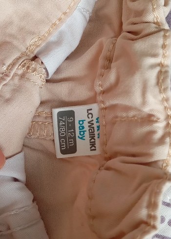 Bej Pamuklu Düğmeli Erkek Çocuk Pantolonu - Görsel 3