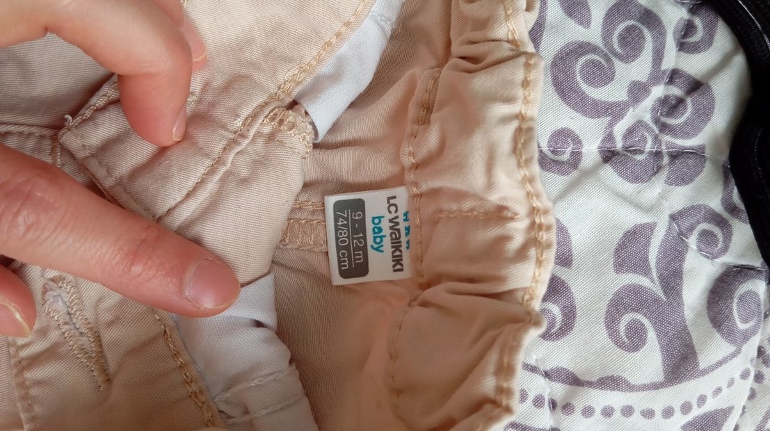 Bej Pamuklu Düğmeli Erkek Çocuk Pantolonu - Görsel 3