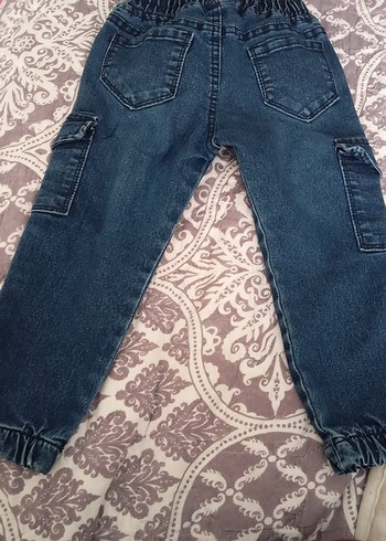 Erkek Çocuk Mavi Bol Kesim Kot Pantolon - Görsel 2