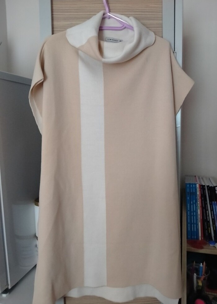 uzun kazak kolsuz - Görsel 4