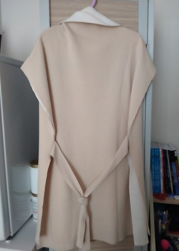 uzun kazak kolsuz - Görsel 3