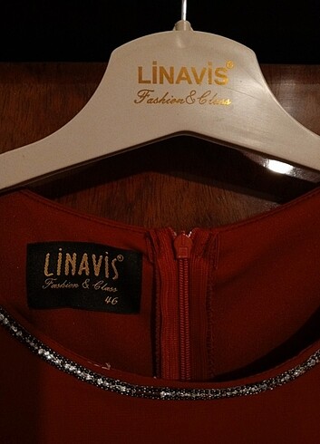 Bordo elbise - Görsel 11