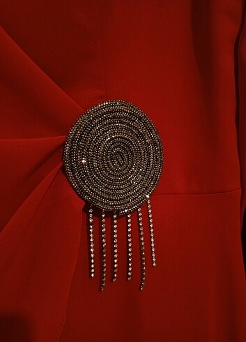 Bordo elbise - Görsel 5