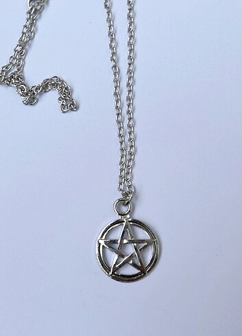 Pentagram Zincir Kolye 