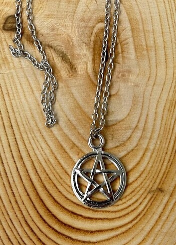 Beden Pentagram Zincir Kolye