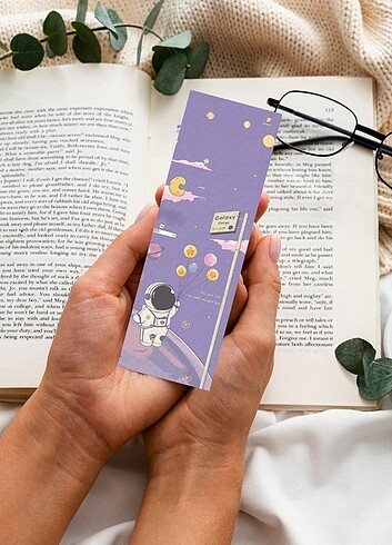 Astronot 10 adet kitap ayraç seti