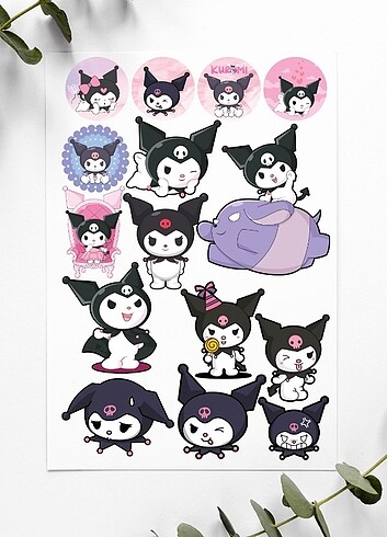 Sanrio Kuromi Anime Stickers 