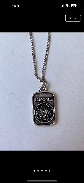 Ramones zincir kolye