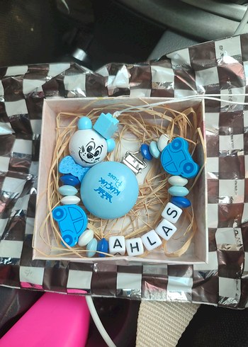 Accessorize İsme Özel Bebek Cevşeni ve Emzik Zinciri