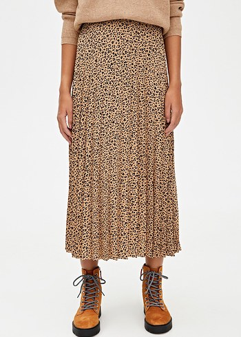 Pull and Bear PULL&BEAR Leopar Desenli Etek