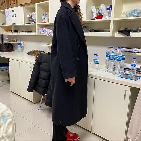 36 Beden siyah Renk trendyolmilla oversize kaban