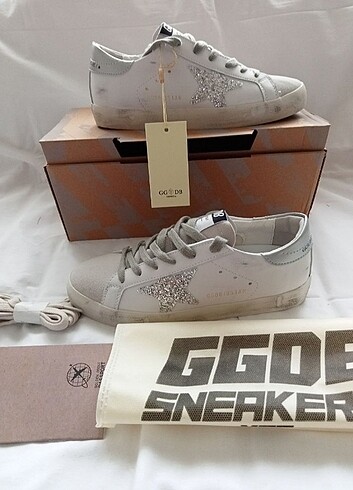 37 Beden Golden Goose Gümüş Yıldız Spor Ayakkabı 