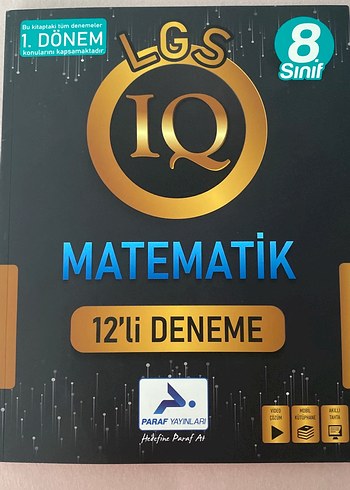 8. Sınıf LGS Matematik 12'li Deneme Kitabı