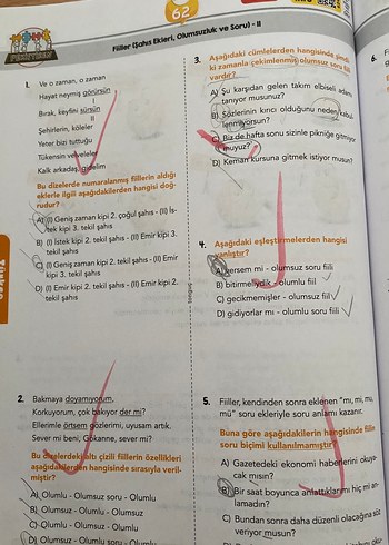  Tonguç 7. Sınıf Dinamo Türkçe Soru Bankası