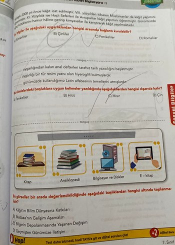 Dinamo Sosyal Bilgiler Soru Bankası 7. Sınıf - Görsel 3