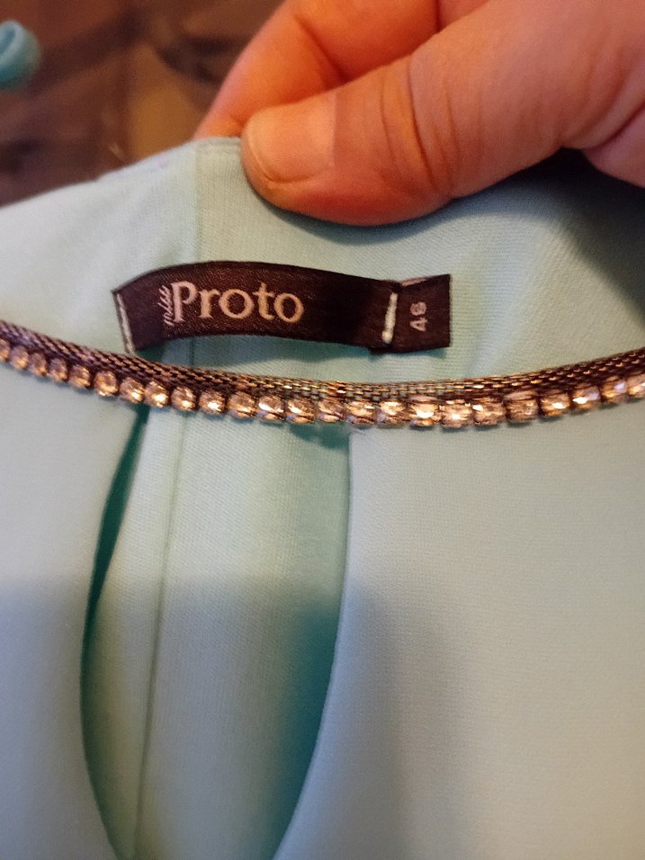 Turkuaz Midi Kadın Elbise - Görsel 3