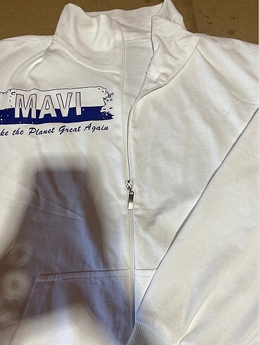 Beyaz oversize hırka
