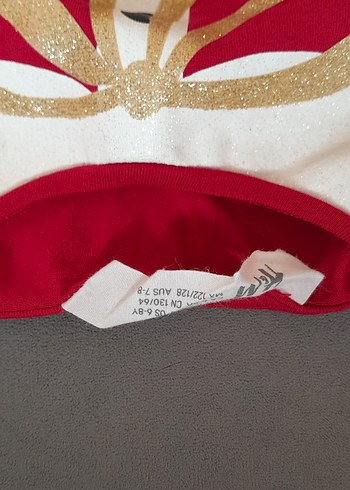 Kız Çocuk Kırmızı Desenli Pamuklu Pijama Takımı - Görsel 5