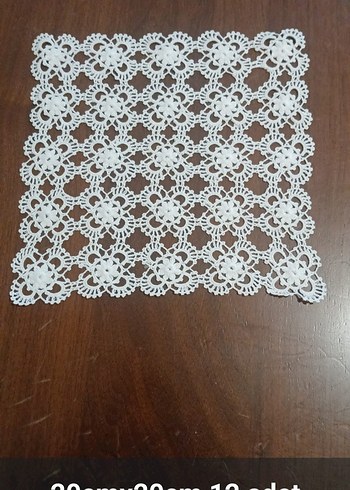 Dantel fiskos ve peçeteler - Görsel 2