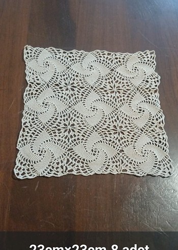 Dantel fiskos ve peçeteler - Görsel 6