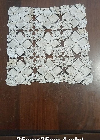 Dantel fiskos ve peçeteler - Görsel 8