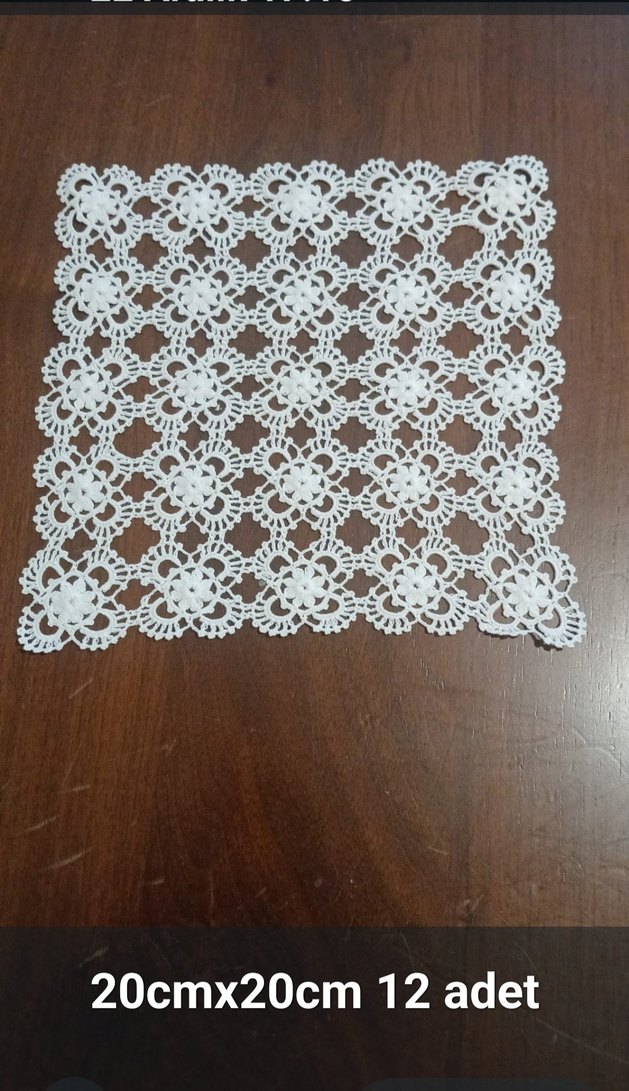 Dantel fiskos ve peçeteler - Görsel 2